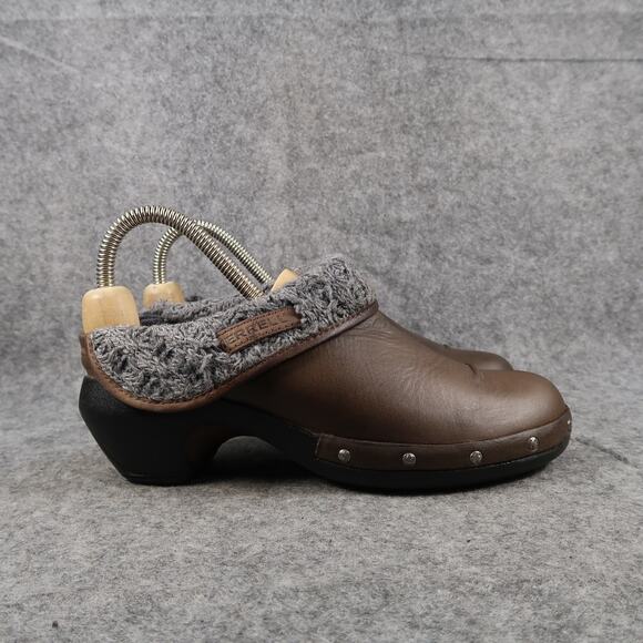 Merrell Shoes Womens 7 Clogs Slip On Leather Luxe Knit Comfort Fashion Casual - Picture 1 of 16